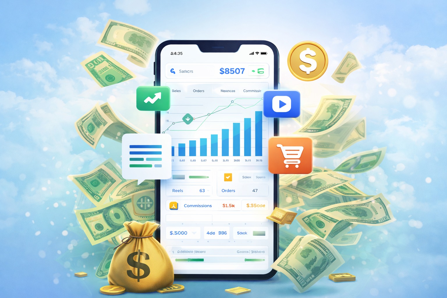 Sales tracking dashboard